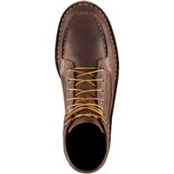 Danner Men's Bull Run USA Made 6" Moc Toe Wedge Work Boot - Brown - 15563 -Wolverine Sales Shop danner mens bull run usa made 6 moc toe work boot brown 15563 4