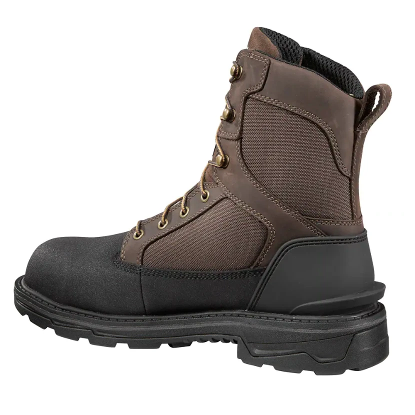 Carhartt Men's Ironwood 8" WP Alloy Toe Work Boot - Dark Brown - FT8509-M 3 Carhartt Men's Ironwood 8" WP Alloy Toe Work Boot - Dark Brown - FT8509-M - Image 3