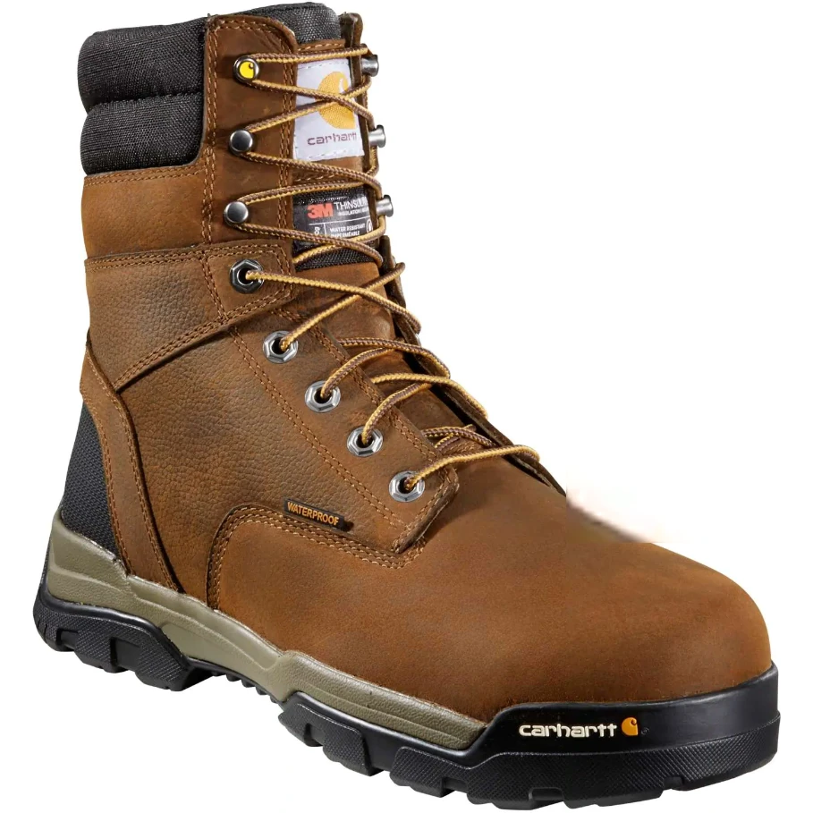 Carhartt Men's Ground Force 8" Soft Toe WP 600G Ins Work Boot- CME8047 1 Carhartt Men's Ground Force 8" Soft Toe WP 600G Ins Work Boot- CME8047