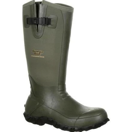 Georgia Men's 16" Waterproof Rubber Boot - Olive - GB00230 1 Georgia Men's 16" Waterproof Rubber Boot - Olive - GB00230