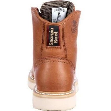 Georgia Men's 6" Wedge Work Boot - Brown - G6152 3 Georgia Men's 6" Wedge Work Boot - Brown - G6152 - Image 3