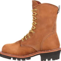 Georgia Men's 8" Stl Toe WP Insulated Logger Work Boot - Brown - G9382 -Wolverine Sales Shop georgia mens 8 stl toe wp insulated logger work boot brown g9382 3