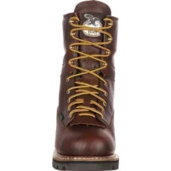 Georgia Men's 8" Waterproof Lace To Toe Work Boot - Brown - G101 -Wolverine Sales Shop georgia mens 8 waterproof lace to toe work boot brown g101 3