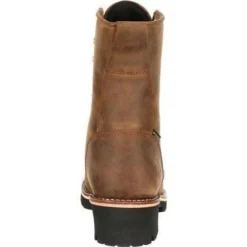 Georgia Men's 8" WP Steel Toe Ins. Logger Work Boot - Brown - GB00065 -Wolverine Sales Shop georgia mens 8 wp steel toe ins logger work boot brown gb00065 4