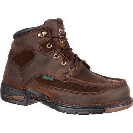 Georgia Men's Athens 6" Waterproof Work Boot - Brown - G7403 1 Georgia Men's Athens 6" Waterproof Work Boot - Brown - G7403