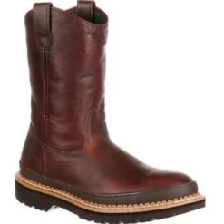 Wolverine Sales Shop 17 Georgia Men's Giant Steel Toe Pul-On Work Boots - Brown - G4374