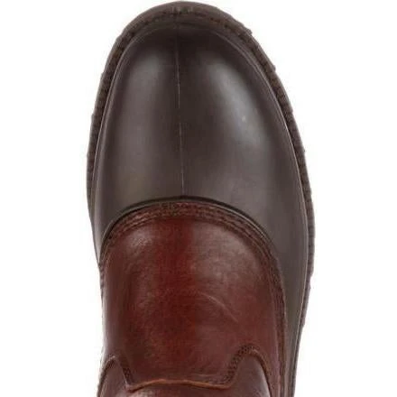 Georgia Men's Muddog Steel Toe Wellington WP Work Boot - Brown - G5655 4 Georgia Men's Muddog Steel Toe Wellington WP Work Boot - Brown - G5655 - Image 4