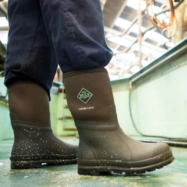 Muck Men's Wetland WP Wellington Rubber Work Boot - Tan/Bark - WET-998K 8 Muck Men's Wetland WP Wellington Rubber Work Boot - Tan/Bark - WET-998K - Image 8