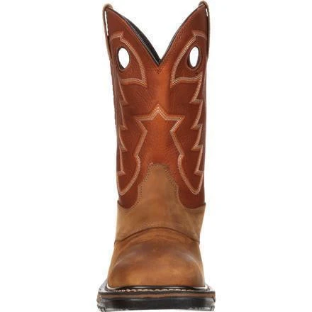 Rocky Men's Original Ride Waterproof Western Boot - Brown - RKYW039 3 Rocky Men's Original Ride Waterproof Western Boot - Brown - RKYW039 - Image 3