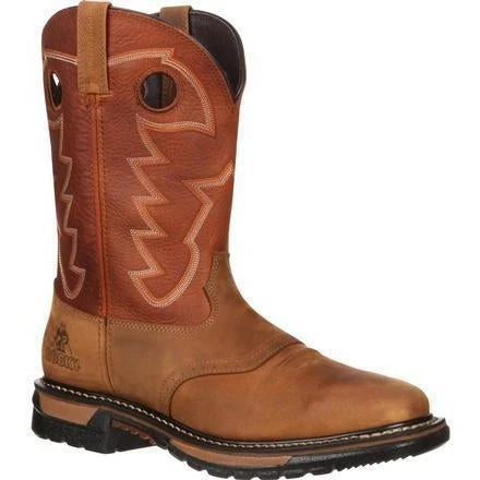 Rocky Men's Original Ride Waterproof Western Boot - Brown - RKYW039 1 Rocky Men's Original Ride Waterproof Western Boot - Brown - RKYW039