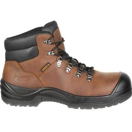 Rocky Men's Worksmart 5" Comp Toe WP Work Boot - Brown - RKK0245 2 Rocky Men's Worksmart 5" Comp Toe WP Work Boot - Brown - RKK0245 - Image 2