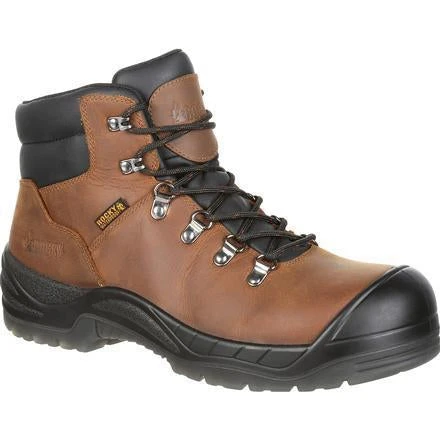 Rocky Men's Worksmart 5" Comp Toe WP Work Boot - Brown - RKK0245 1 Rocky Men's Worksmart 5" Comp Toe WP Work Boot - Brown - RKK0245