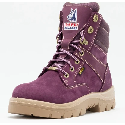 Steel Blue Women's Southern Cross Side Zip Steel Toe Work Boot - Purple - 892861 7 Steel Blue Women's Southern Cross Side Zip Steel Toe Work Boot - Purple - 892861 - Image 7
