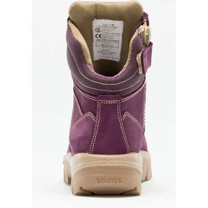 Steel Blue Women's Southern Cross Side Zip Steel Toe Work Boot - Purple - 892861 5 Steel Blue Women's Southern Cross Side Zip Steel Toe Work Boot - Purple - 892861 - Image 5