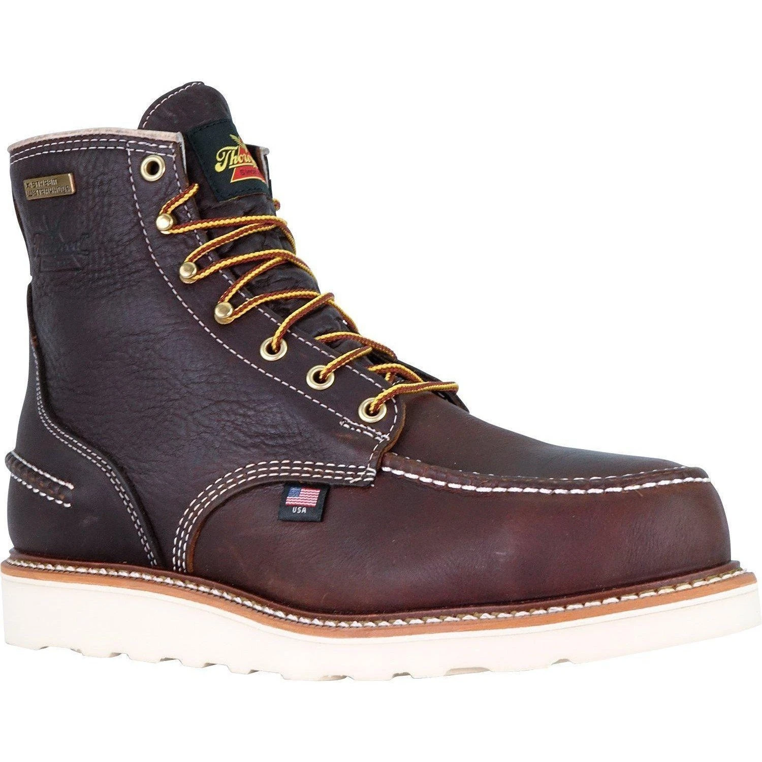 Thorogood Men's USA Made 1957 6" Moc Safety Toe WP Wedge Work Boot 804-3600 2 Thorogood Men's USA Made 1957 6" Moc Safety Toe WP Wedge Work Boot 804-3600 - Image 2