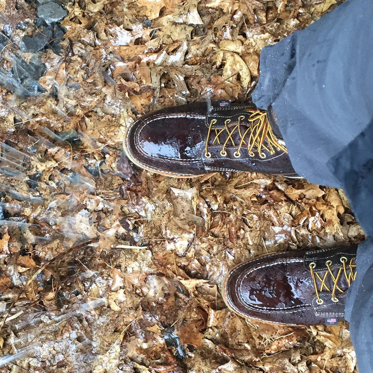 Thorogood Men's USA Made 1957 8" Moc Toe WP Wedge Work Boot Brown 814-3800 7 Thorogood Men's USA Made 1957 8" Moc Toe WP Wedge Work Boot Brown 814-3800 - Image 7