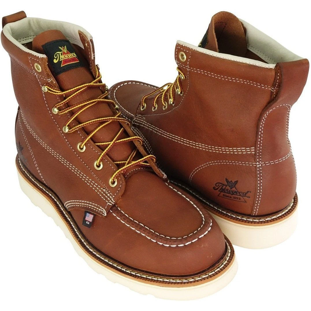 Thorogood Men's USA Made American Heritage 6" Wedge Work Boot - 814-4200 6 Thorogood Men's USA Made American Heritage 6" Wedge Work Boot - 814-4200 - Image 6