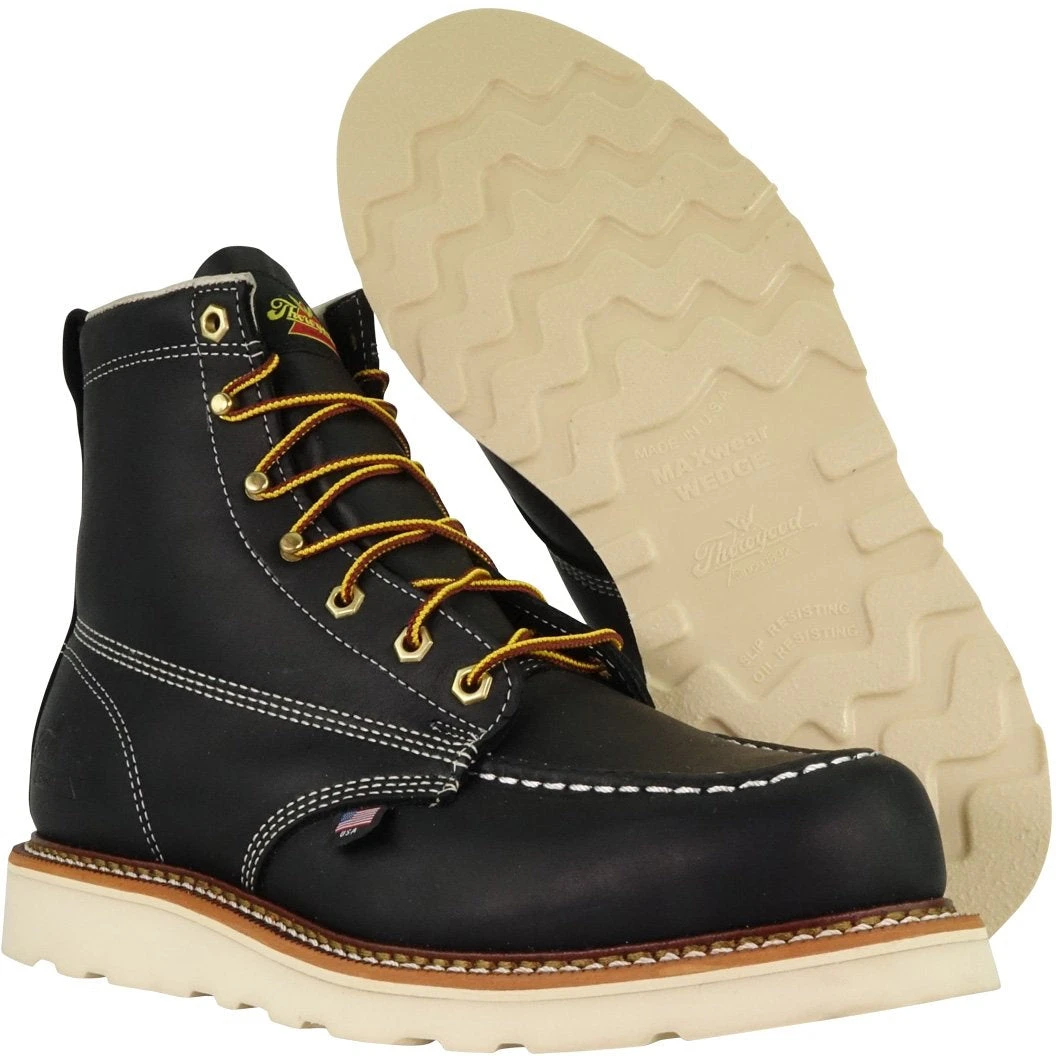 Thorogood Men's USA Made American Heritage 6" Wedge Work Boot - 814-6201 6 Thorogood Men's USA Made American Heritage 6" Wedge Work Boot - 814-6201 - Image 6