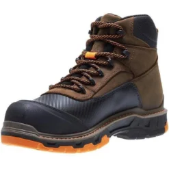 Wolverine Men's Overpass Safety Toe 6" WP Work Boot - Brown - W10717 -Wolverine Sales Shop wolverine mens overpass safety toe 6 wp work boot brown w10717 4