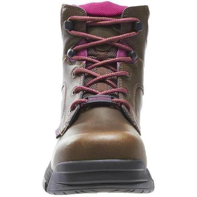 Wolverine Women's Merlin 6" Comp Toe WP EH Work Boot - Brown - W10383 3 Wolverine Women's Merlin 6" Comp Toe WP EH Work Boot - Brown - W10383 - Image 3