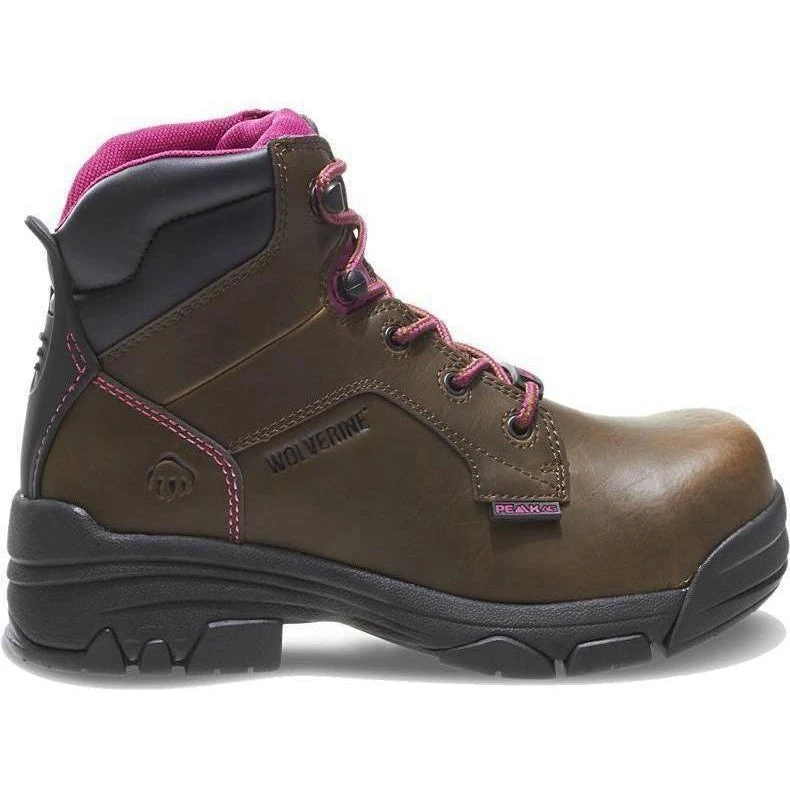 Wolverine Women's Merlin 6" Comp Toe WP EH Work Boot - Brown - W10383 2 Wolverine Women's Merlin 6" Comp Toe WP EH Work Boot - Brown - W10383 - Image 2