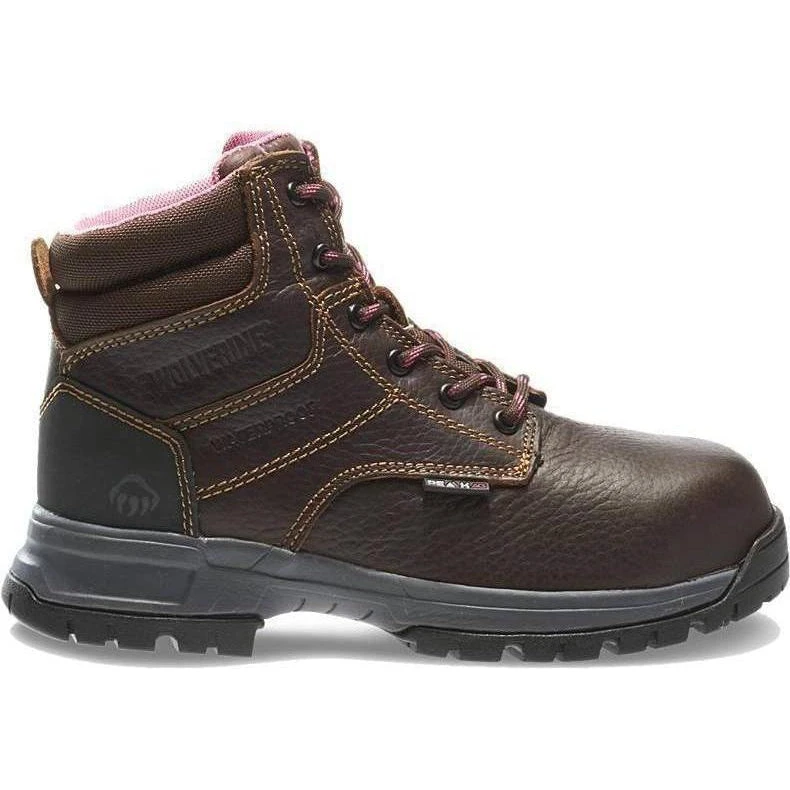 Wolverine Women's Piper 6" Comp Toe WP EH Work Boot - Brown - W10180 2 Wolverine Women's Piper 6" Comp Toe WP EH Work Boot - Brown - W10180 - Image 2