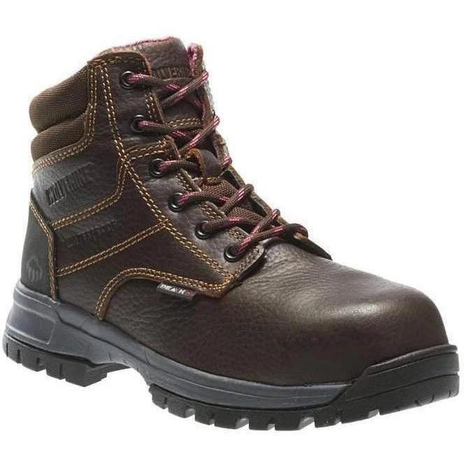 Wolverine Women's Piper 6" Comp Toe WP EH Work Boot - Brown - W10180 1 Wolverine Women's Piper 6" Comp Toe WP EH Work Boot - Brown - W10180