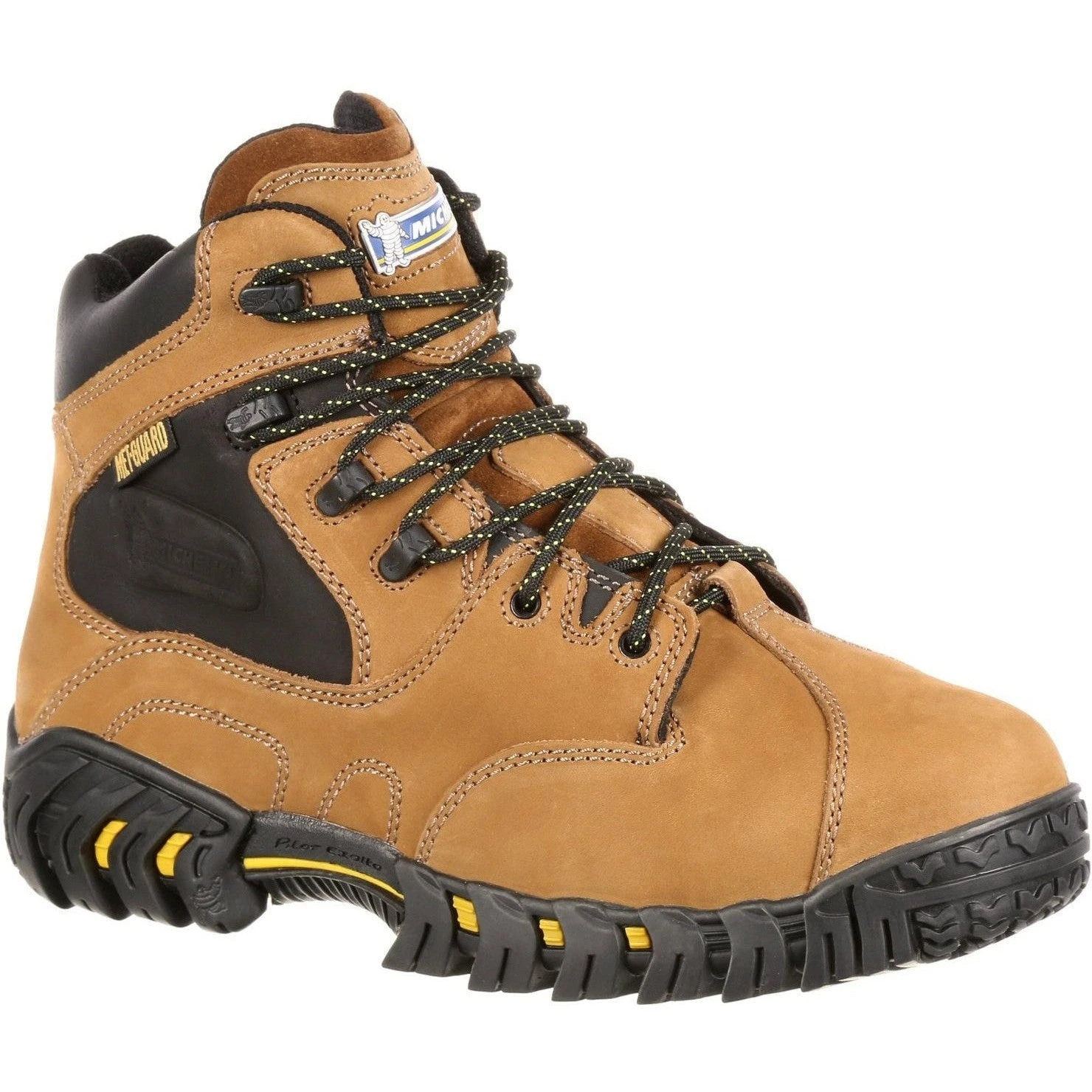 Michelin Men's 6" Steel Toe Internal Metguard Work Boot- Brown- XPX763 1 Michelin Men's 6" Steel Toe Internal Metguard Work Boot- Brown- XPX763